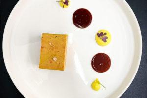 foie gras mi-cuit et patates douces au tandoori